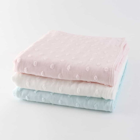 ふわふわガーゼドット バスタオル|老舗高級百貨店『ル・ボン・マルシェ』に展示されたUCHINOの特許素材