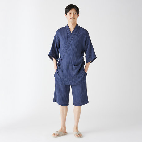 クレープガーゼ甚平