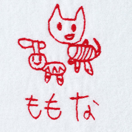 お絵かき刺しゅうタオル